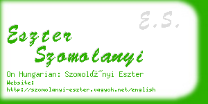 eszter szomolanyi business card